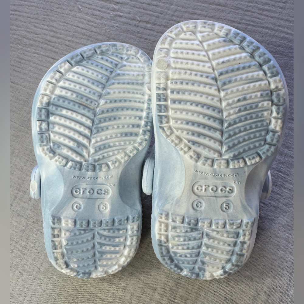 Crocs Baby Blue Marble Baya Clog - Picture 3 of 3